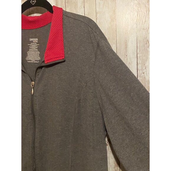 Women's Danskin Athletic Full Zip Jacket Coat Size 3X (22-24W) - Picture 8 of 11